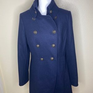 Worthington JCP Navy Wool Coat Large - NEW